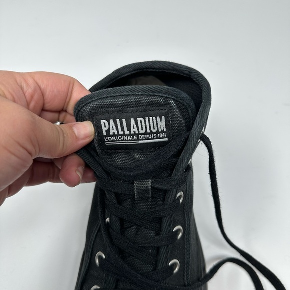 Palladium Pallashock Mid OG Black Unisex M7/W 8.5 - Picture 11 of 16